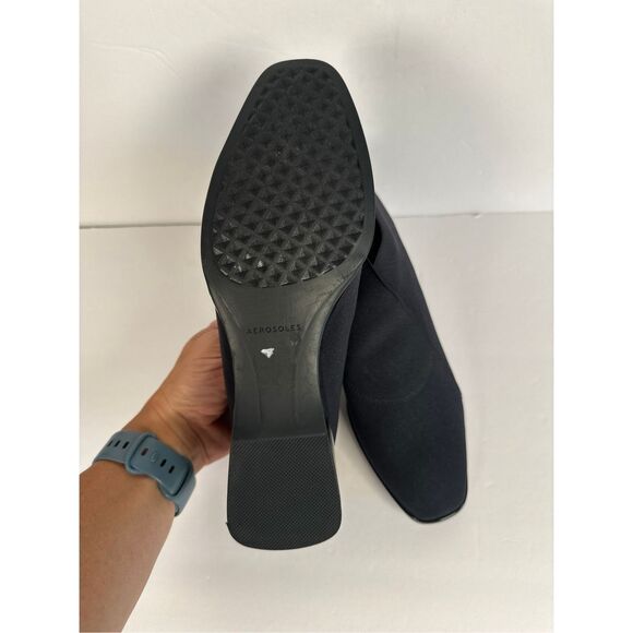 Aerosoles Anina Ankle Wedge Booties sz 8 Black - Picture 8 of 11